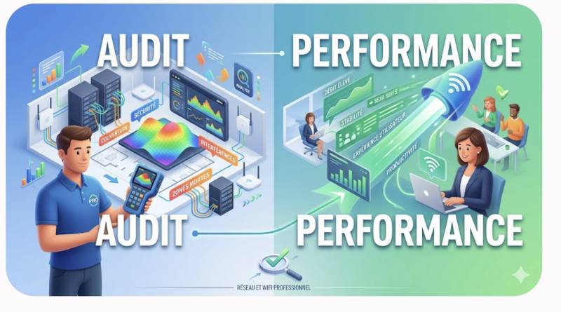 Audit réseau et wifi professionnel à L'Isle-sur-la-Sorgue