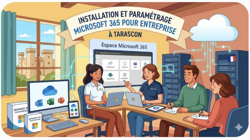 Installation et paramétrage Microsoft 365 pour entreprise à Tarascon
