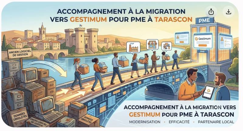 Accompagnement migration vers Gestimum pour PME à Tarascon