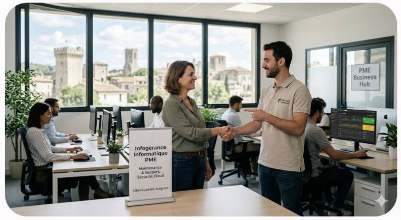 Infogérance informatique pour PME à Villeneuve-lès-Avignon